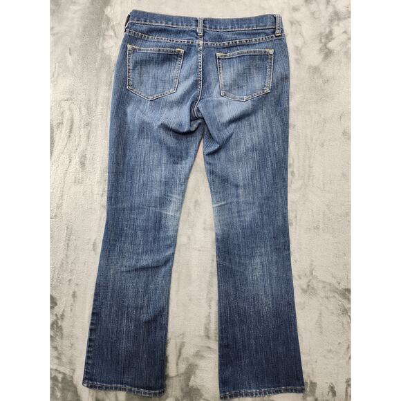 Old Navy Jeans Womens 6 Blue The Diva Low Rise Bootcut Stretch Denim Medium Wash - Picture 2 of 10